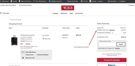 tumi discount code us